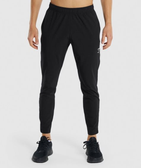 Men's Gymshark Arrival Woven Jogger Black | CA D05A8N